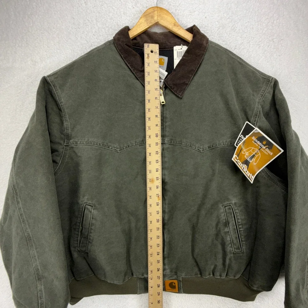 Carhartt Santa Fe Jacket Quilt Lined Mens 5XL J14 MOS Moss Green NWT NOS